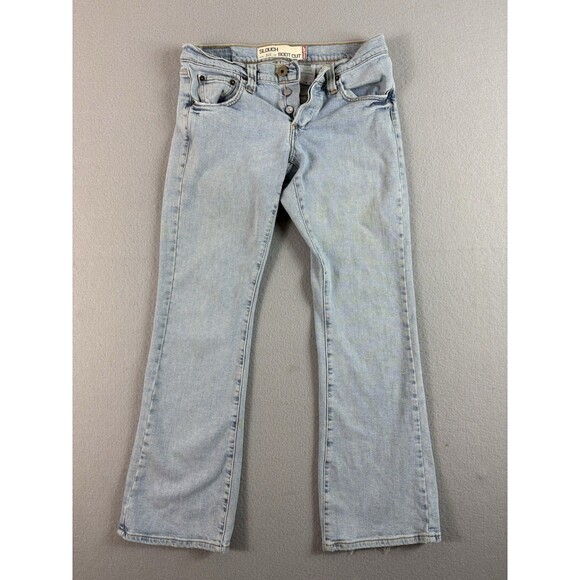 Vtg Levis 513 Slouch Jeans Size 31x30 Blue Button Fly Bootcut Distressed Tag 7 * - Picture 1 of 16